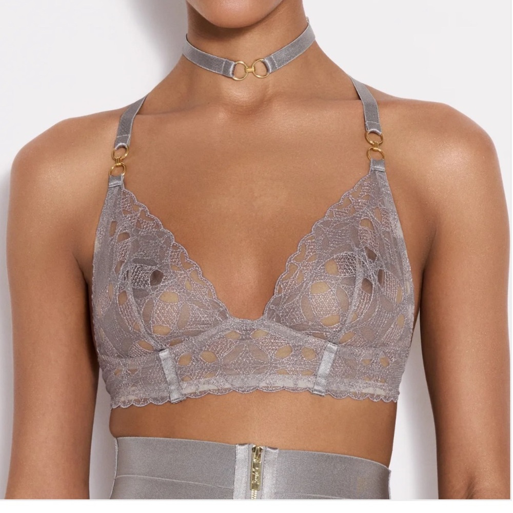 BNWT Bordelle Alta soft cup bra in Platinum
